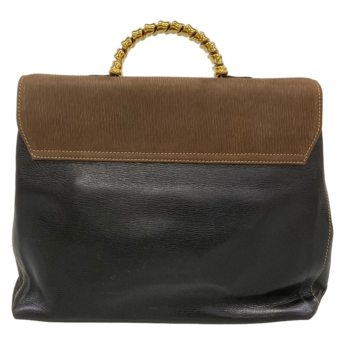 Loewe Handbag Velazquez Dark Brown Black Leather — view 3