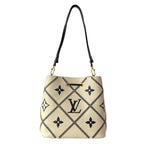 Louis Vuitton Shoulder Bag Monogram Empreinte Brodely Neo Noe Cream Leather — view 3