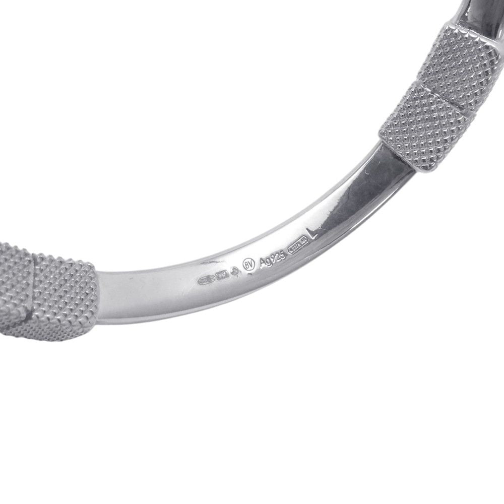 Bottega Veneta Bracelet Calf Bangle Silver — view 8