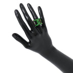 Bottega Veneta Ring Twist Silver Metal Paraki To Enamel
