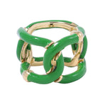 Bottega Veneta Ring Twist Silver Metal Paraki To Enamel