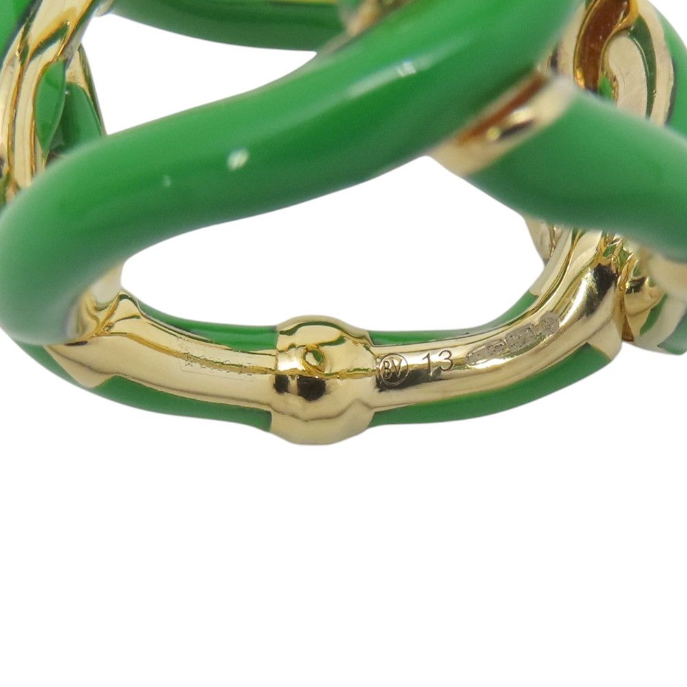 Bottega Veneta Ring Twist Silver Metal Paraki to Enamel — view 9