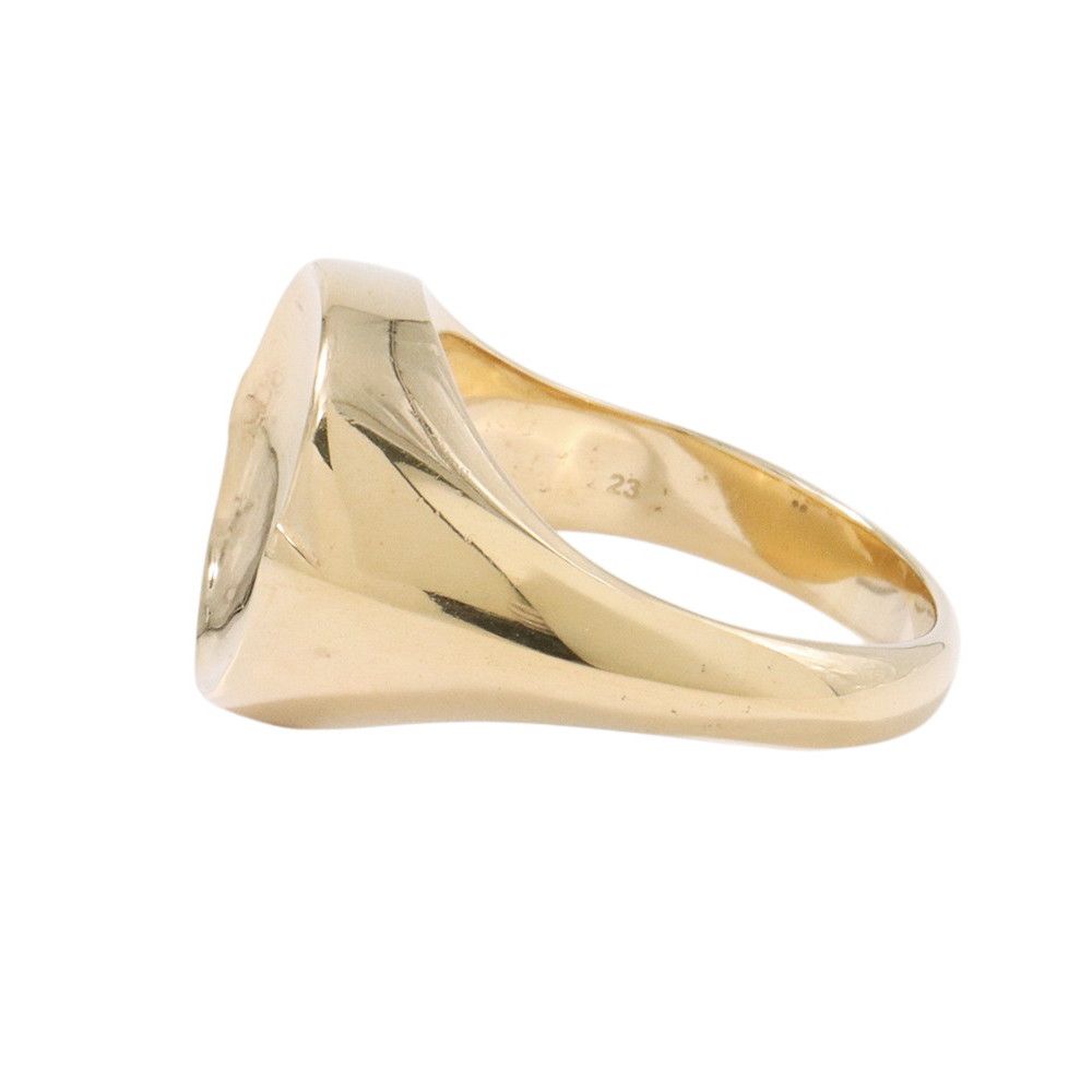 Bottega Veneta Ring O-bal Signet Silver Metal — view 2
