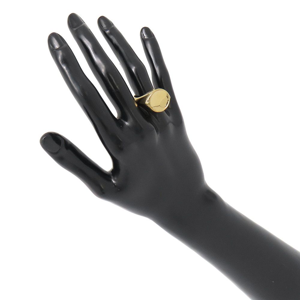 Bottega Veneta Ring O-bal Signet Silver Metal — view 4