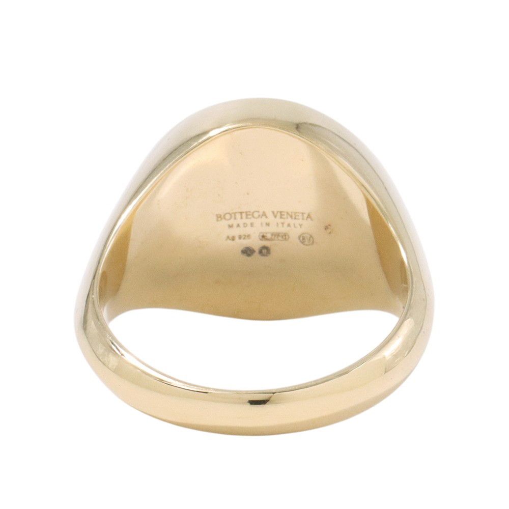 Bottega Veneta Ring O-bal Signet Silver Metal — view 3