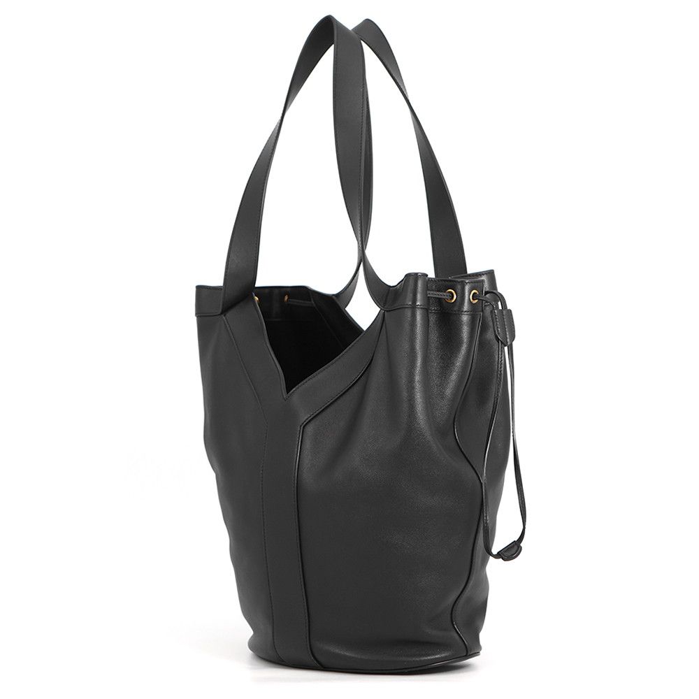 Saint Laurent Sao Paulo Lampari Tote Bo Bagca Leather Paris Black — view 2