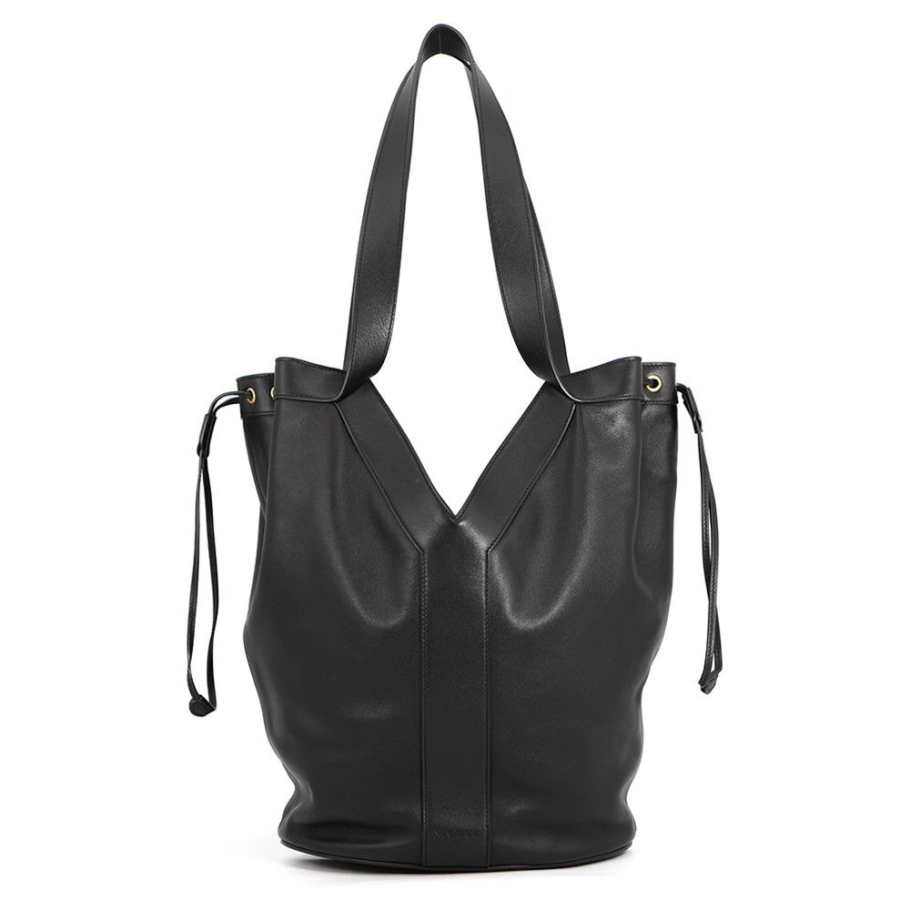 Saint Laurent Sao Paulo Lampari Tote Bo Bagca Leather Paris Black