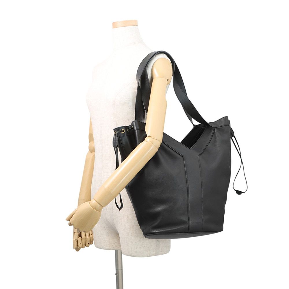 Saint Laurent Sao Paulo Lampari Tote Bo Bagca Leather Paris Black — view 4