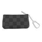 Louis Vuitton Coin Case Damier Graphite Pochette Cles Black — view 3