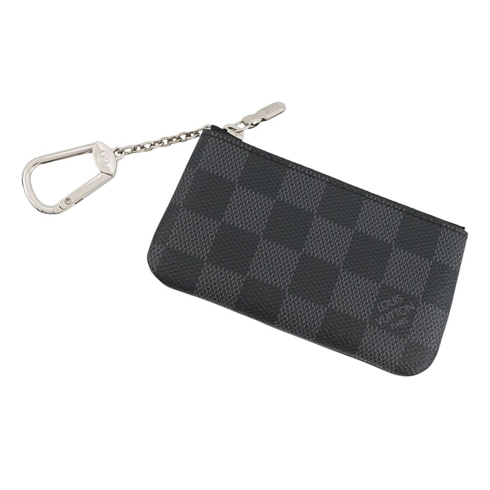 Louis Vuitton Coin Case Damier Graphite Pochette Cles Black
