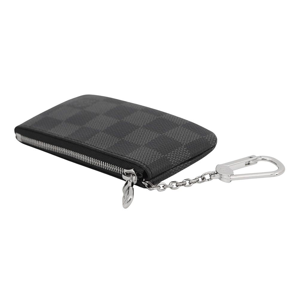 Louis Vuitton Coin Case Damier Graphite Pochette Cles Black — view 2