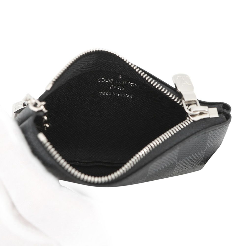 Louis Vuitton Coin Case Damier Graphite Pochette Cles Black — view 4