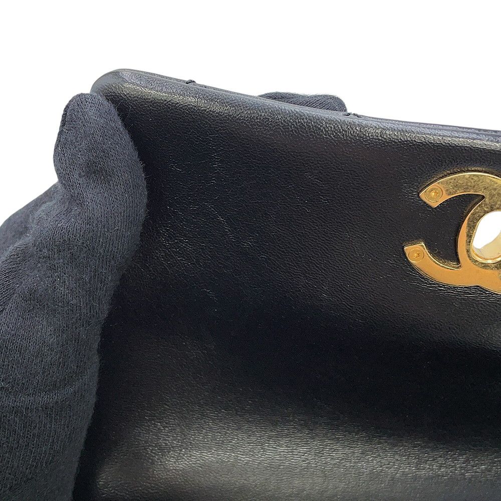 Chanel Chain Shoulder Bag Quilted CC Logo Mini Black — view 9