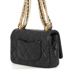 Chanel Chain Shoulder Bag Quilted CC Logo Mini Black — view 2