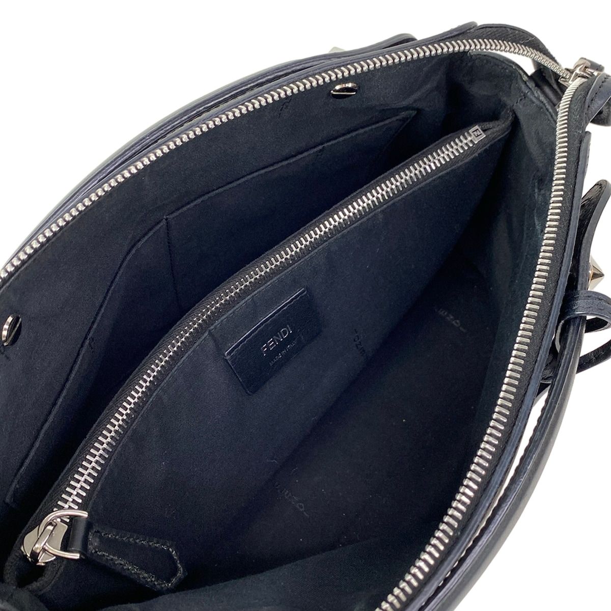 Fendi Handbag Visible Black Leather — view 7
