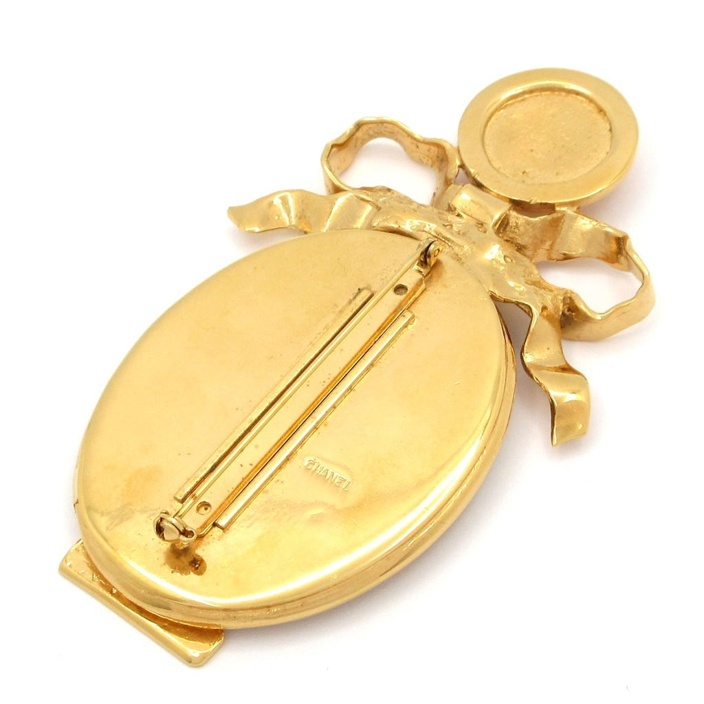 Chanel Brooch Gold Silver Mirror — view 2