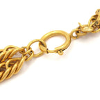 Chanel Choker Gold Double Chain Necklace — view 4