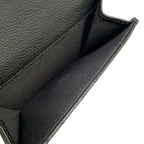 Chanel Trifold Wallet Small Flap Walletmatelasse Black Double Coco Clip Silver — view 4