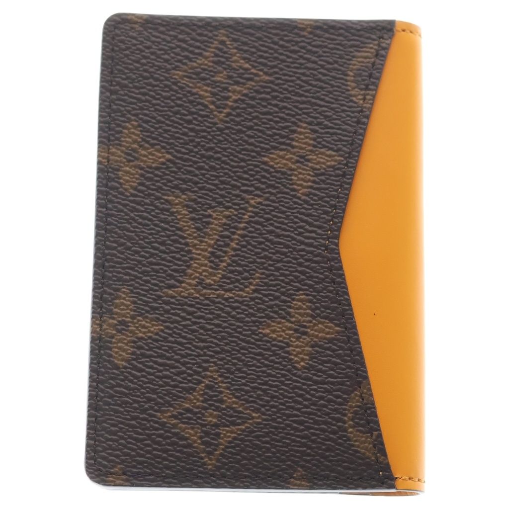 Louis Vuitton Monogram Macassar gunizer shu Card Case Brown Yellow — view 2