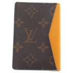 Louis Vuitton Monogram Macassar gunizer shu Card Case Brown Yellow — view 2