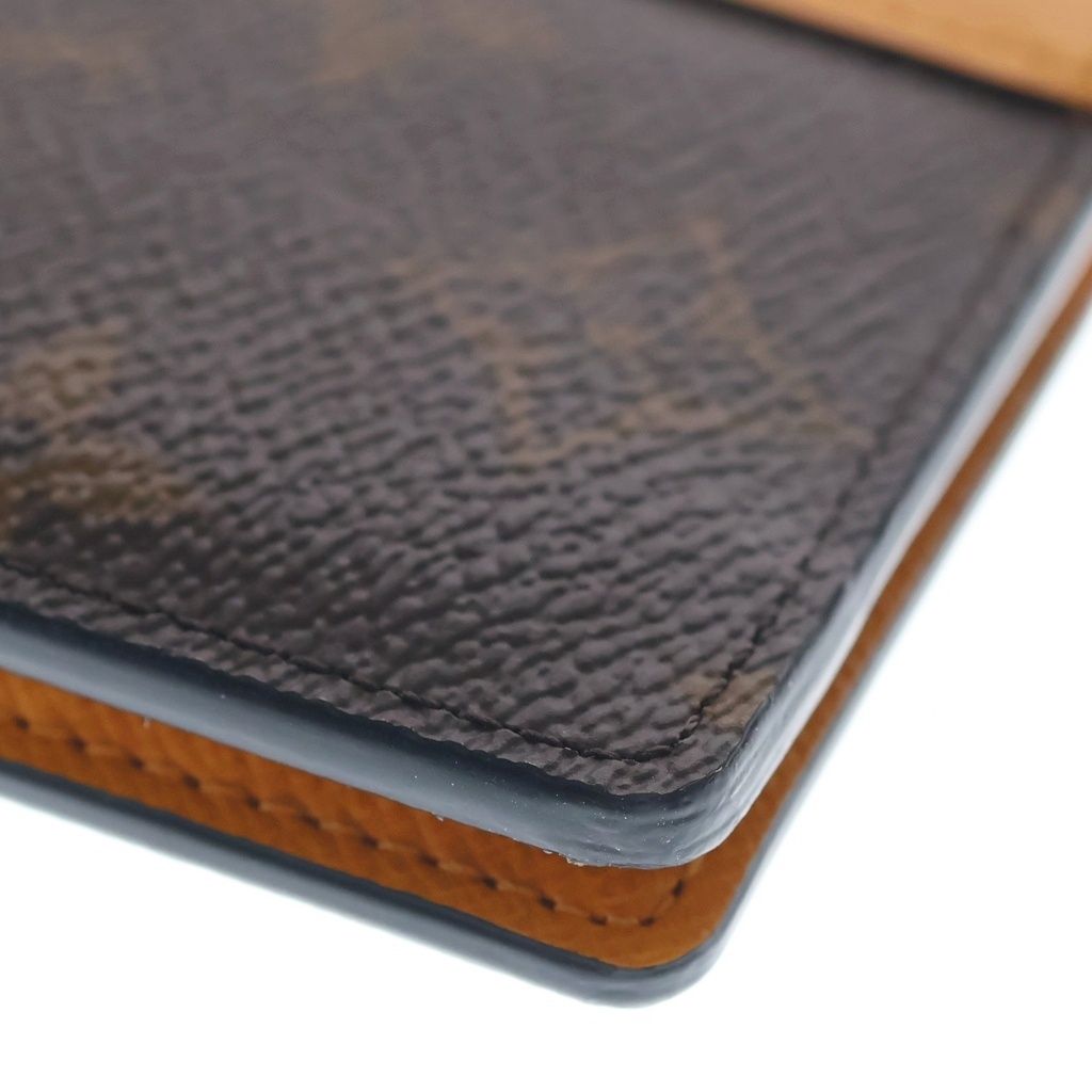 Louis Vuitton Monogram Macassar gunizer shu Card Case Brown Yellow — view 4