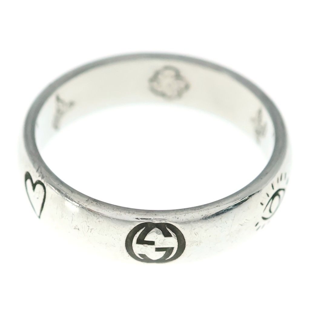 Gucci Blind for Love line Lovering Ring Silver — view 2