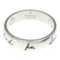 Gucci Blind for Love line Lovering Ring Silver
