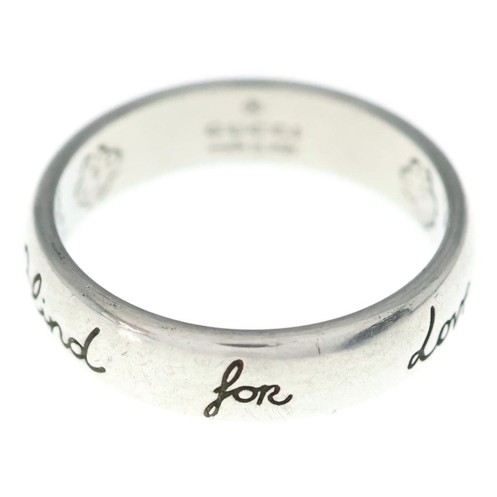 Gucci Blind for Love line Lovering Ring Silver