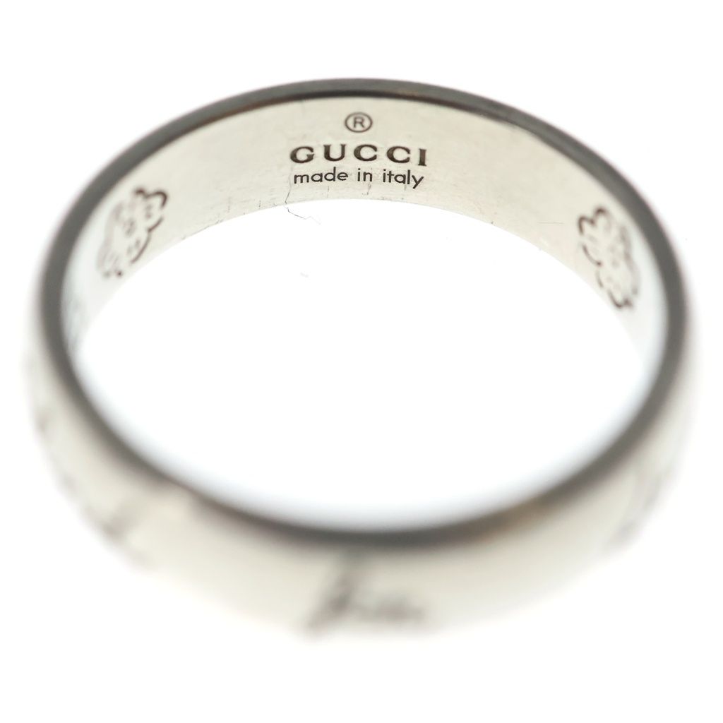 Gucci Blind for Love line Lovering Ring Silver — view 5