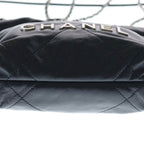Chanel 22 Mini 2-Way Chain Purse Shoulder Bag Leather Black — view 4