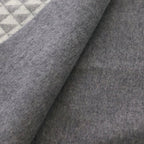 Prada Symbol Reversible Scarf Riba Sible Triangle Logo Shawl Gray — view 5