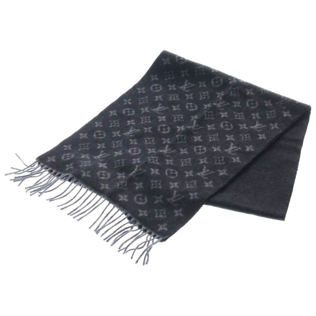 Louis Vuitton Echarpe Monogram Gradient Pretend scarf Shawl Black