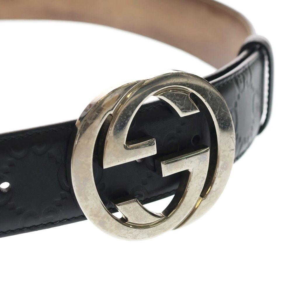 Gucci Interlocking Belt Black Leather — view 4
