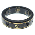Gucci Oura Interlocking Sma ring Black
