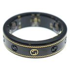 Gucci Oura Interlocking Sma ring Black