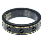 Gucci Oura Interlocking Sma ring Black — view 2