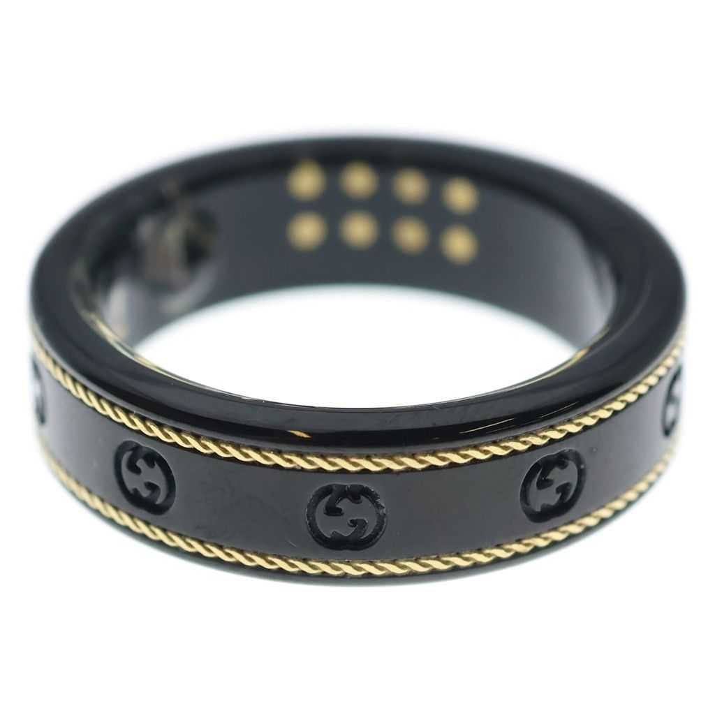 Gucci Oura Interlocking Sma ring Black — view 3