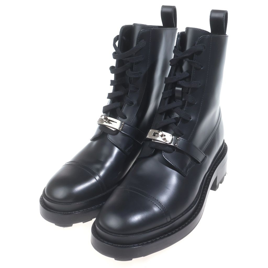 Hermes Leather Boots Black — view 2