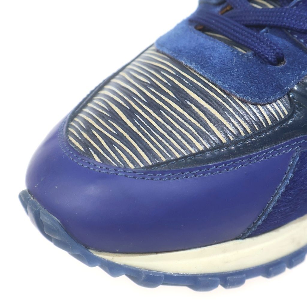 Louis Vuitton Pre Owned Leather Low Cut Sneakers Blue — view 6