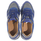 Louis Vuitton Pre Owned Leather Low Cut Sneakers Blue — view 4