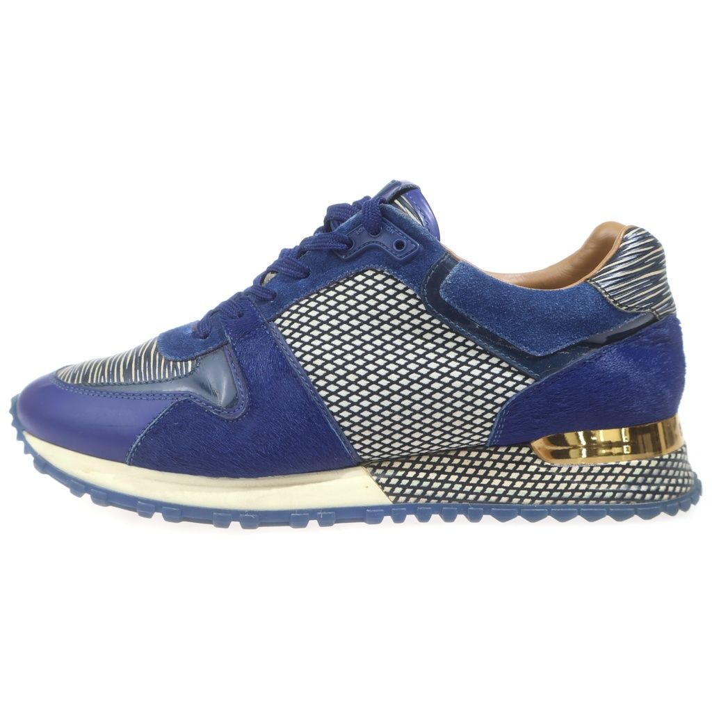 Louis Vuitton Pre Owned Leather Low Cut Sneakers Blue