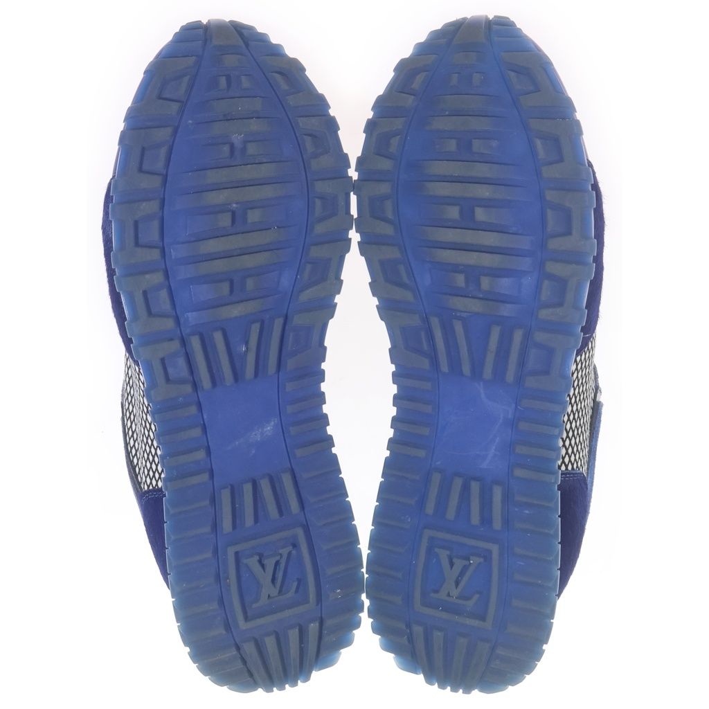 Louis Vuitton Pre Owned Leather Low Cut Sneakers Blue — view 5