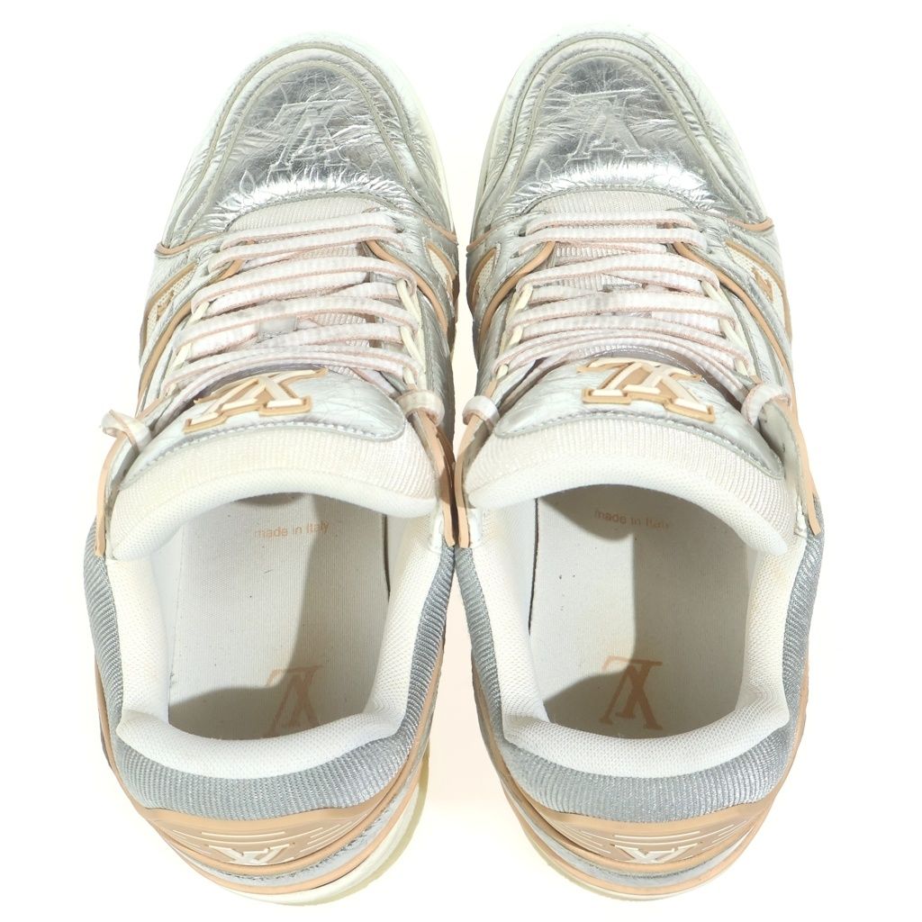 Louis Vuitton LV Line Low Cut Sneakers Shu Silver — view 4