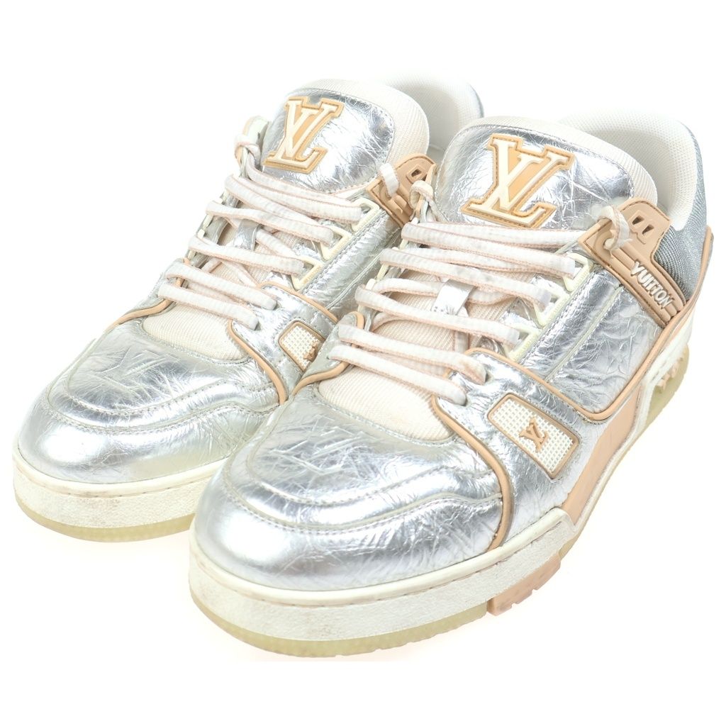 Louis Vuitton LV Line Low Cut Sneakers Shu Silver — view 2