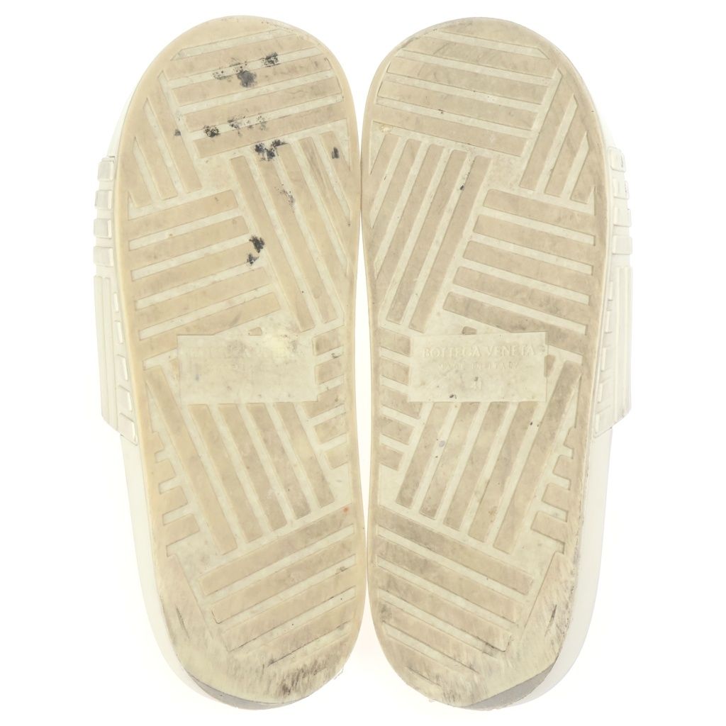 Bottega Veneta Slider Rubber Sandal Mule Sandals Shu White — view 5