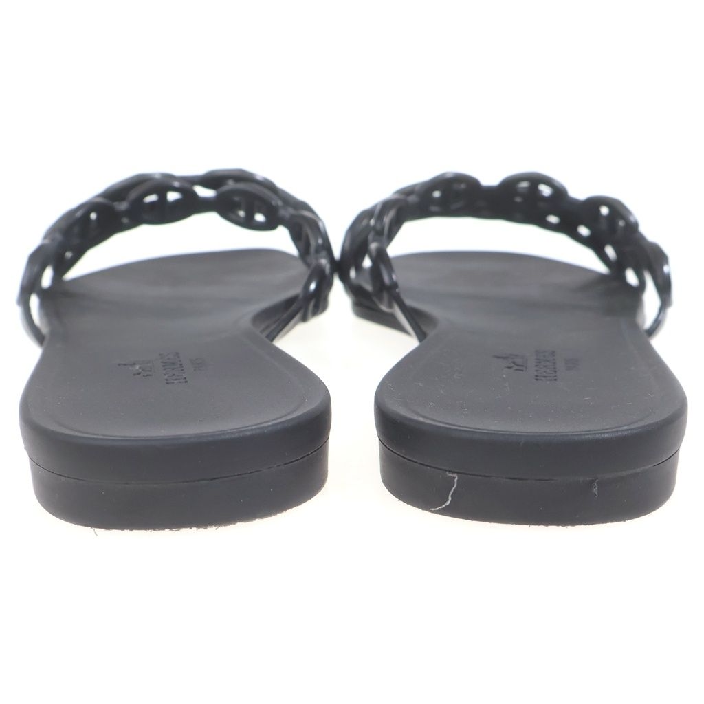 Hermes Chaine D'ancre Mule Sandals Black — view 3