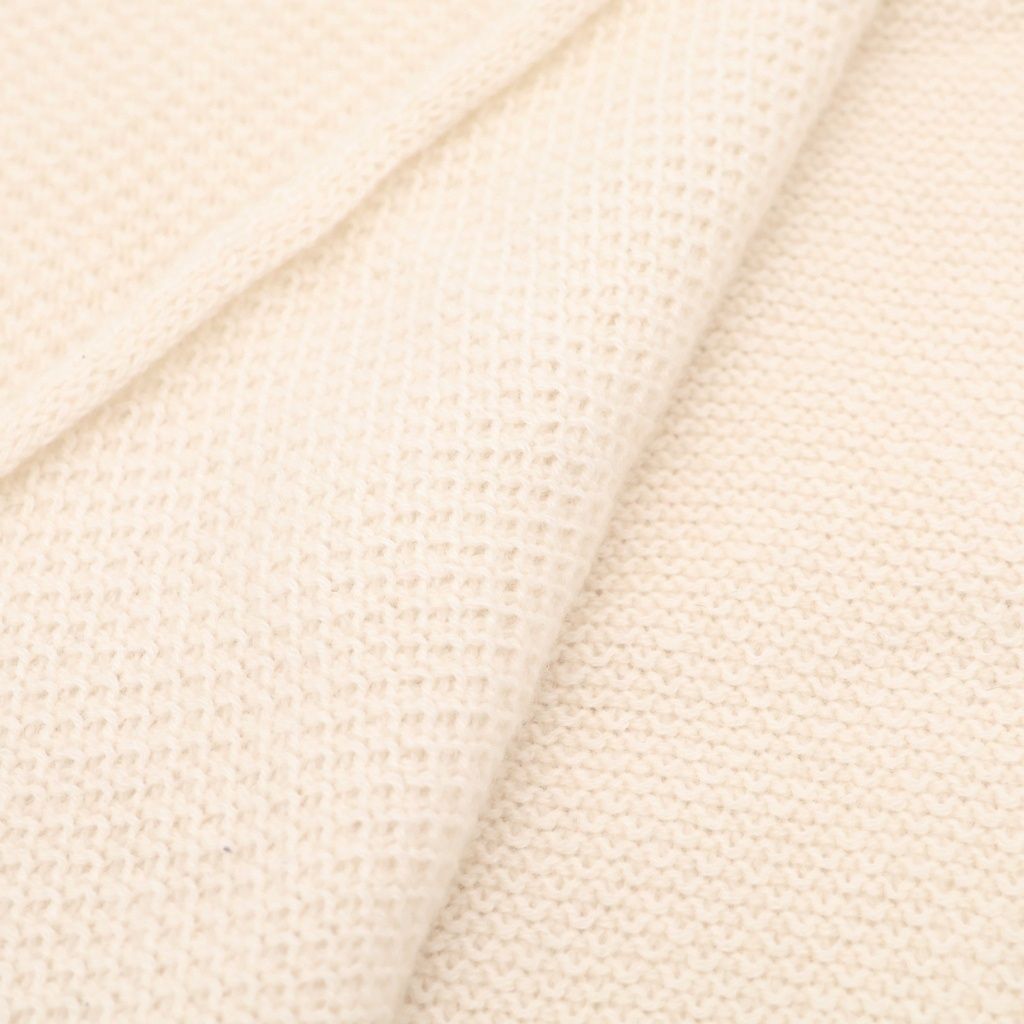 Chanel Logo Scarf White Cashmere — view 2