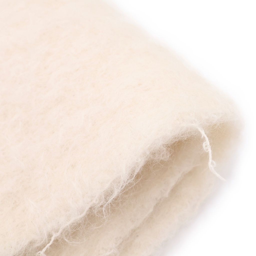 Loewe Scarf Anagram Patch White Mohair — view 4