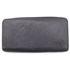 Louis Vuitton Epi Zippy Wallet Longwallet Black Pink Noir Silver
