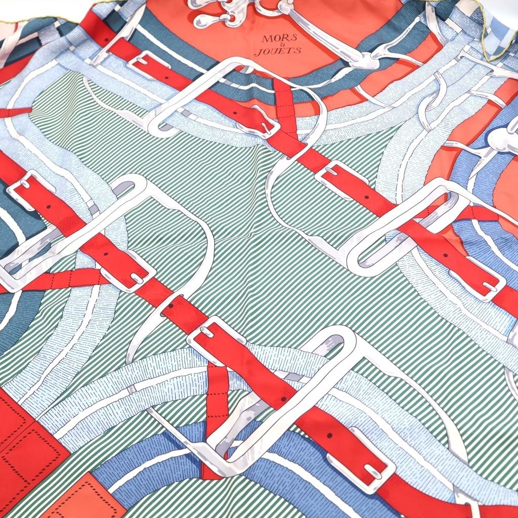 Hermes Carre 90 Mors a Jouets Silk Scarf Multicolor — view 3